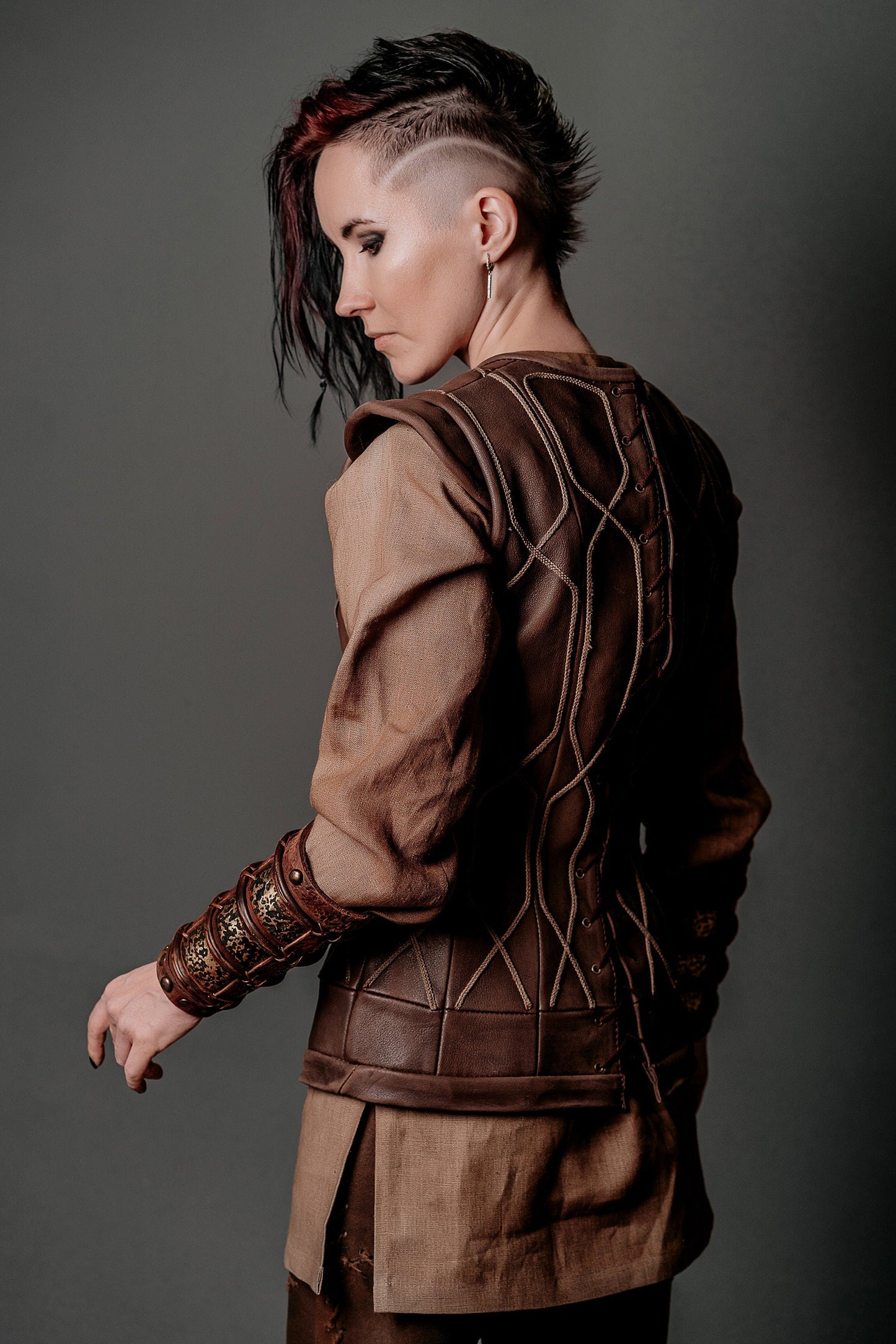 Porunn leather vest (Vikings) - SokolArmory