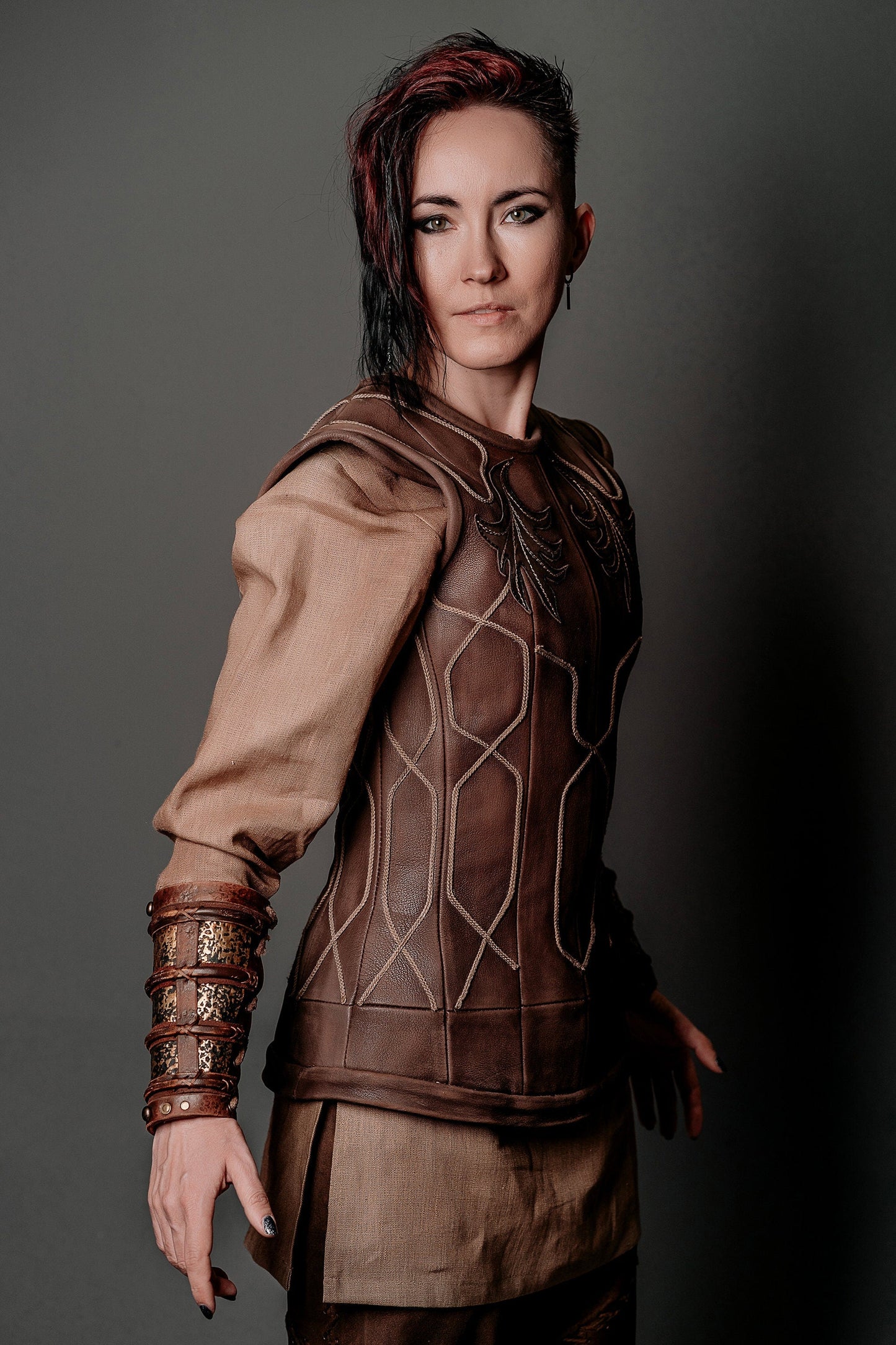 Porunn leather vest (Vikings) - SokolArmory