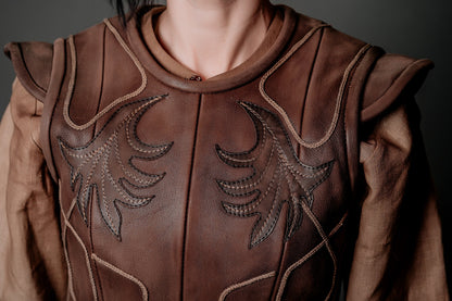 Porunn leather vest (Vikings) - SokolArmory
