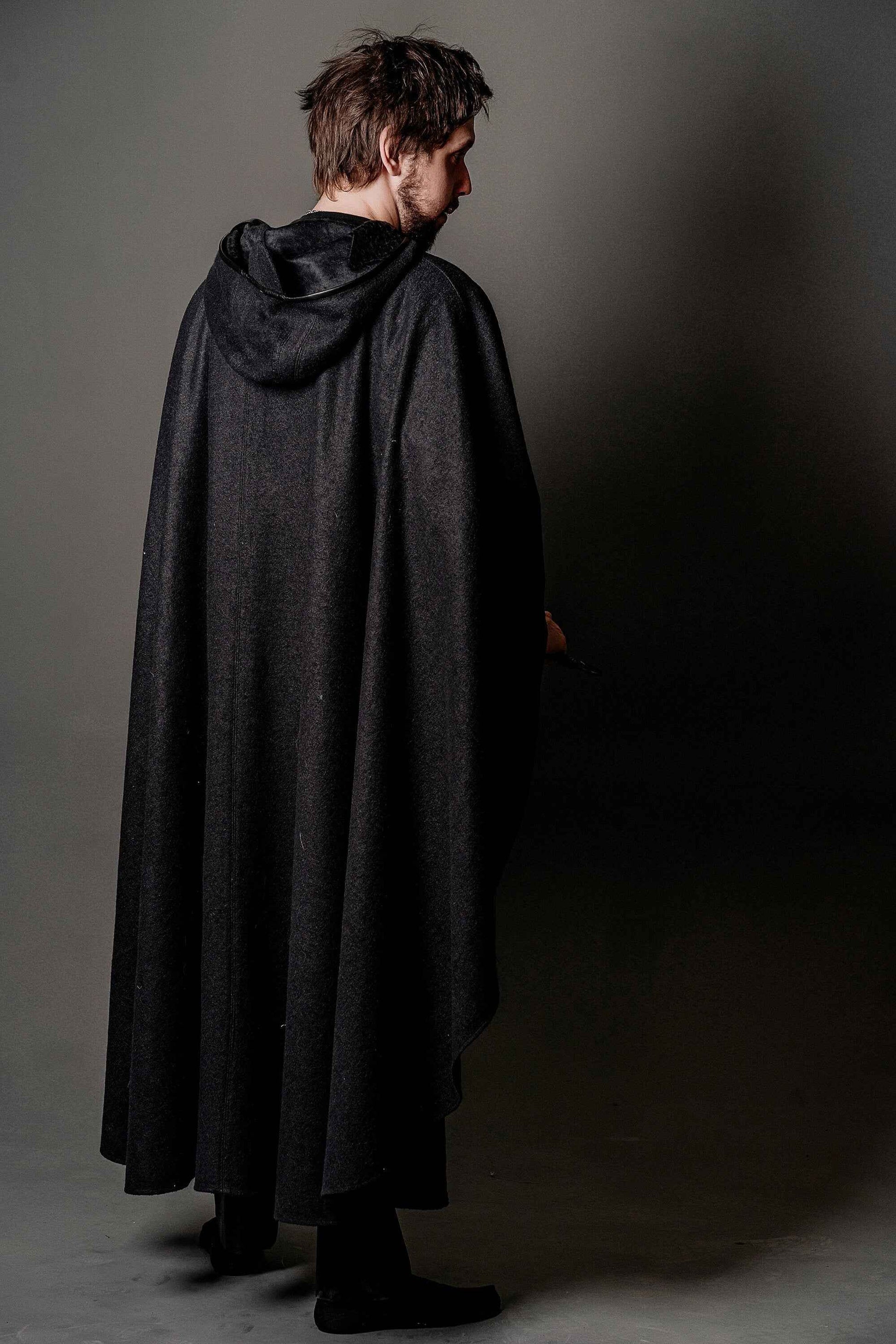 Wool cloak with hood - SokolArmory