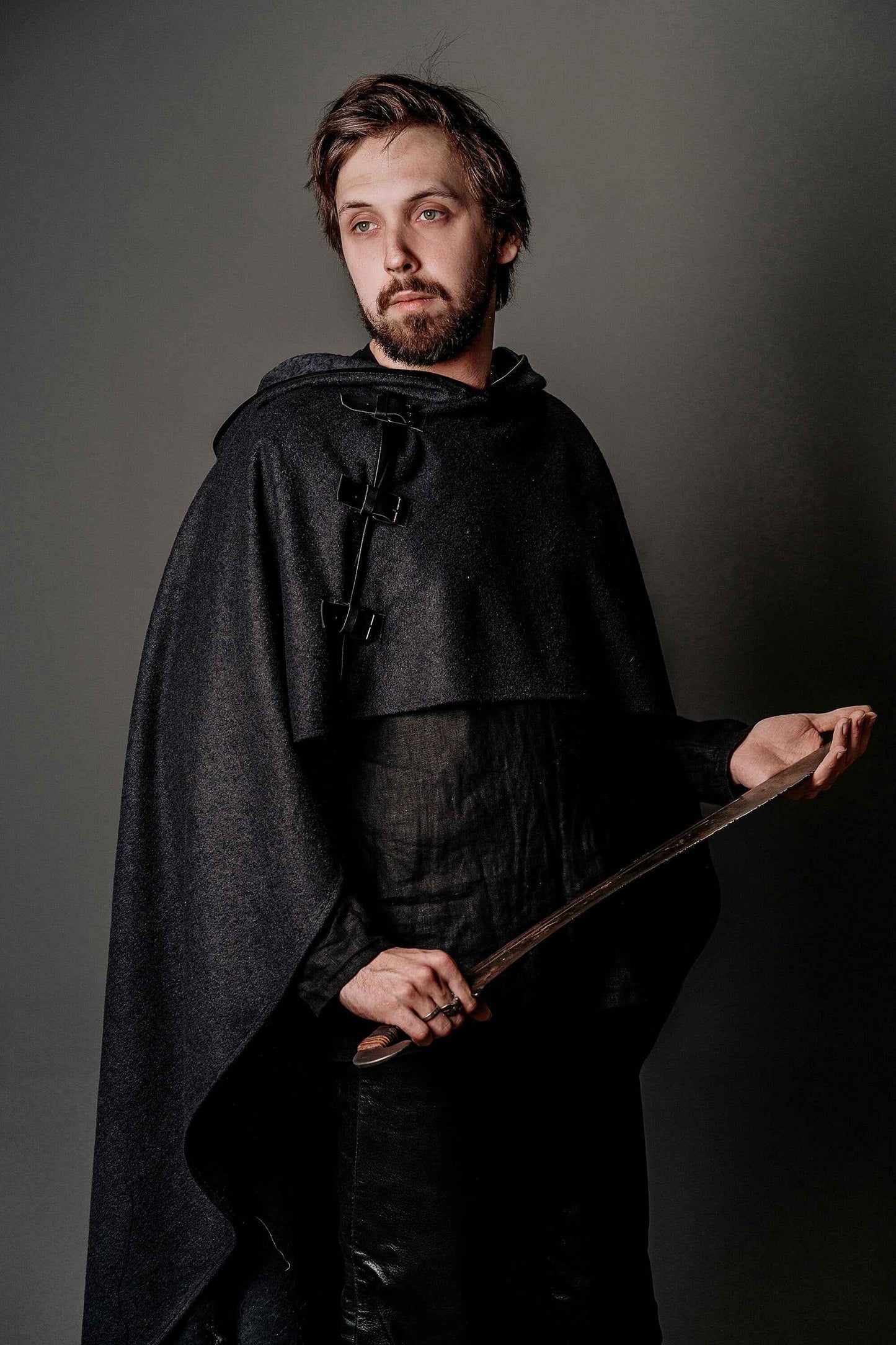 Wool cloak with hood - SokolArmory