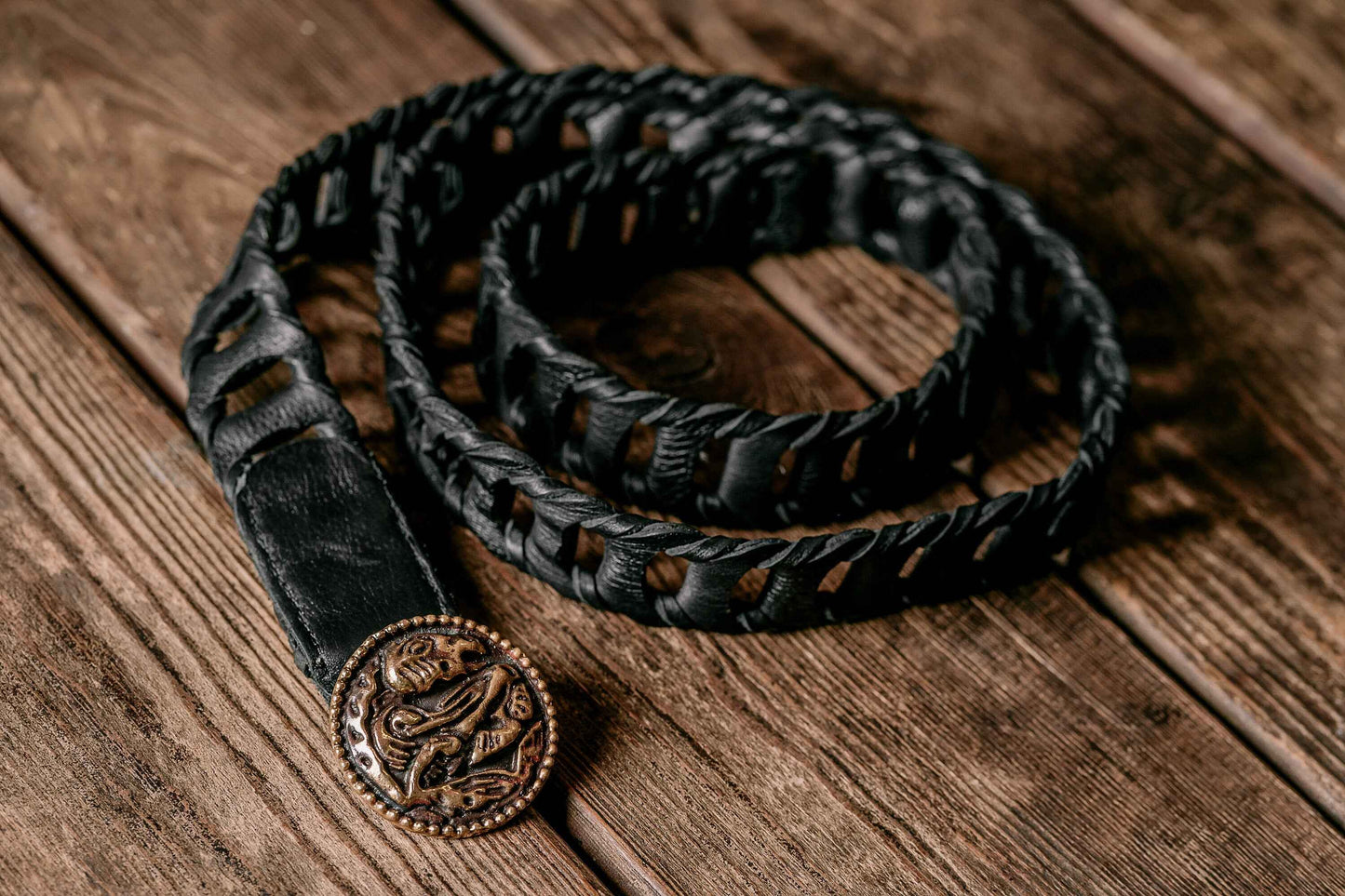 Khal Drogo medallion buckle belt - SokolArmory