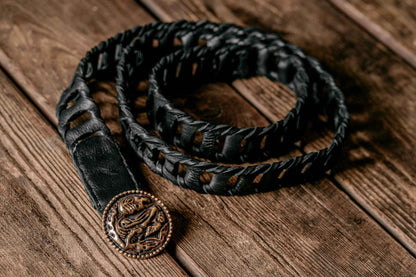 Khal Drogo medallion buckle belt - SokolArmory