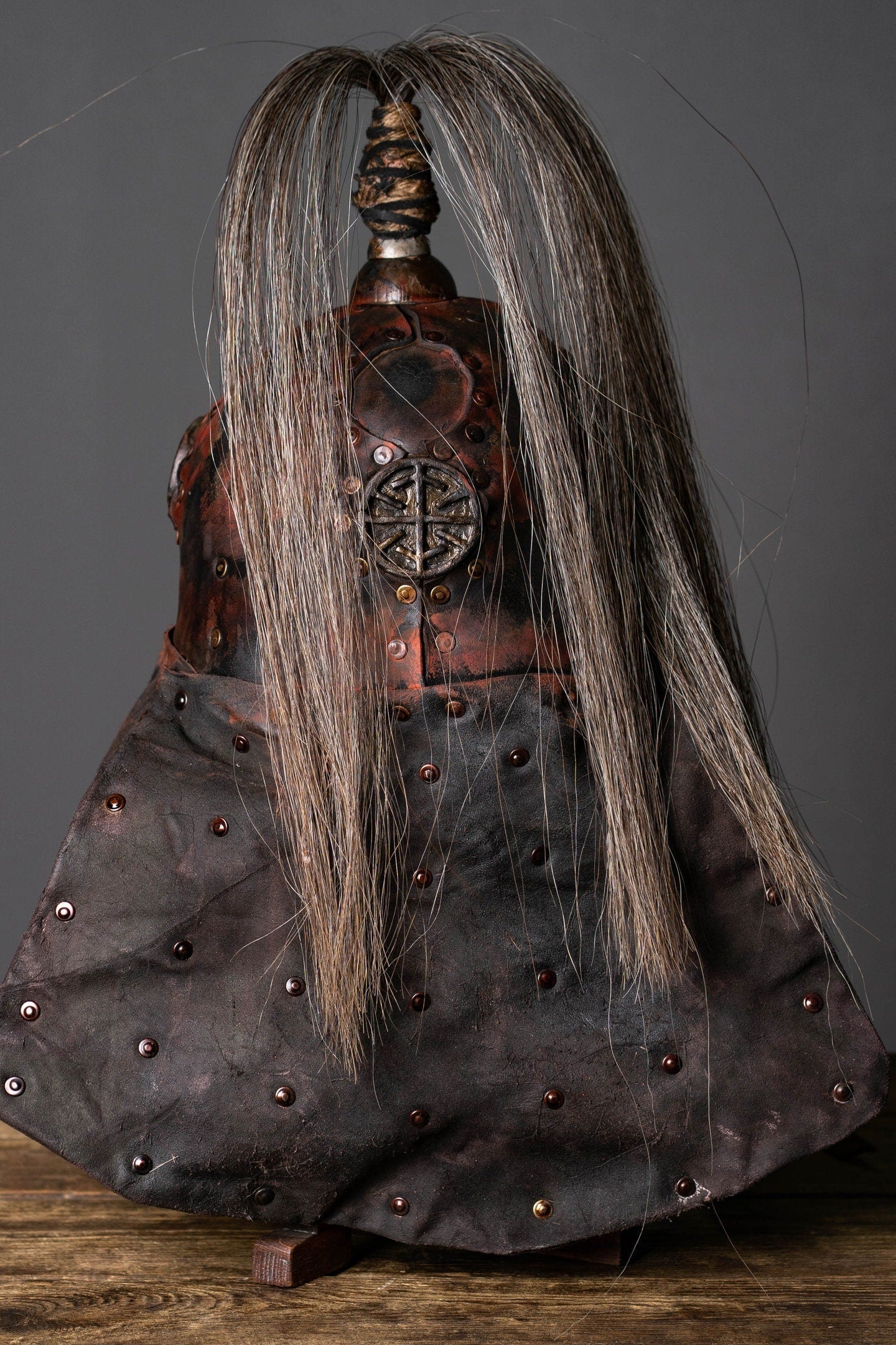 Larp leather helmet - SokolArmory