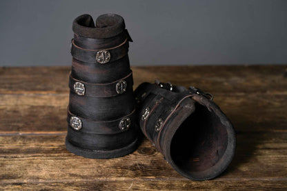 Uhtred larp leather bracers (Last Kingdom) - SokolArmory