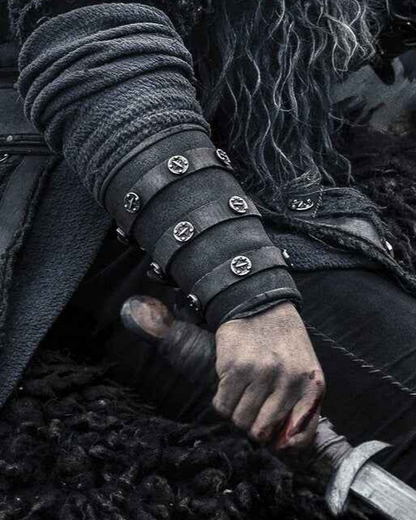 Uhtred larp leather bracers (Last Kingdom) - SokolArmory