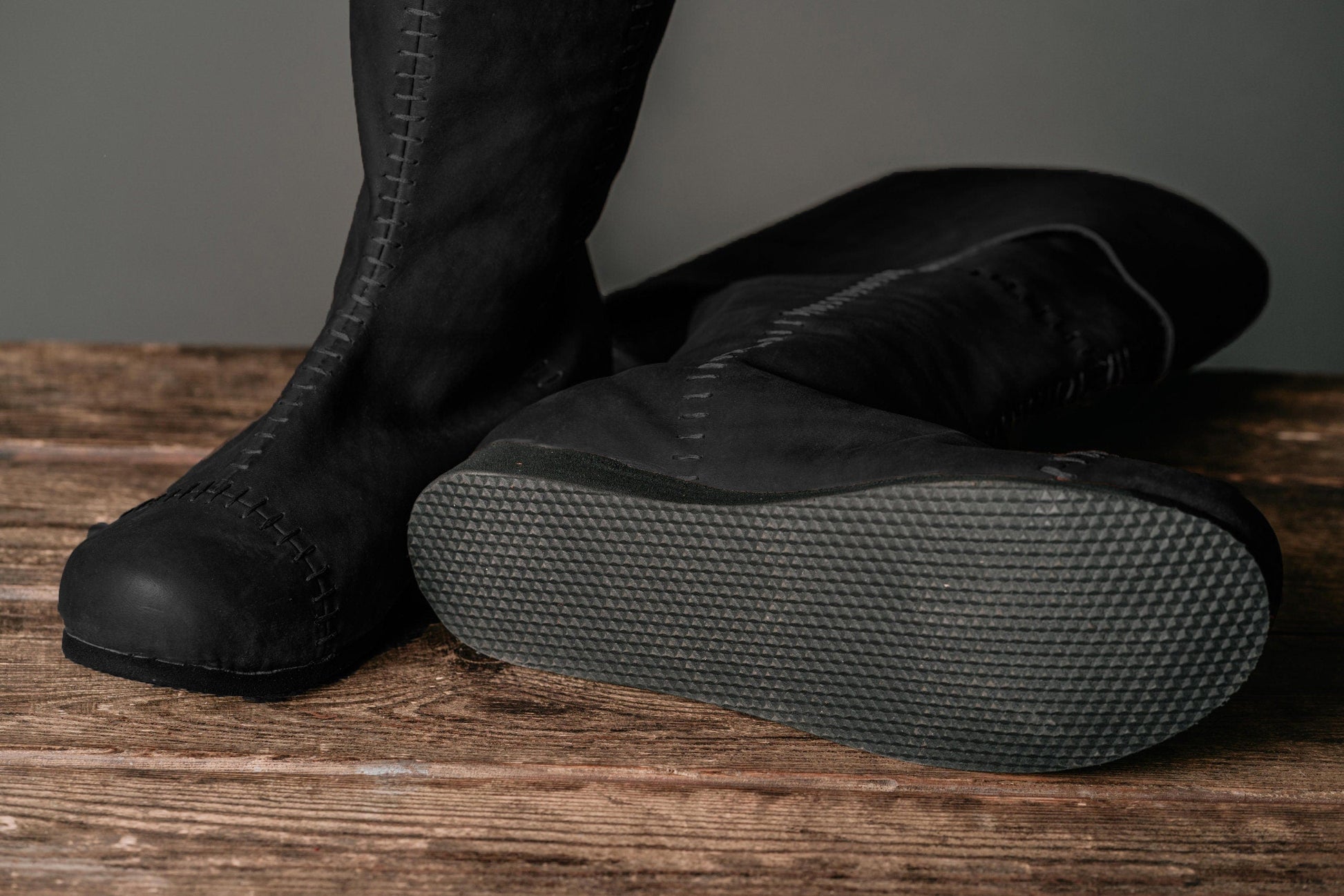 Medieval high boots with ties - SokolArmory