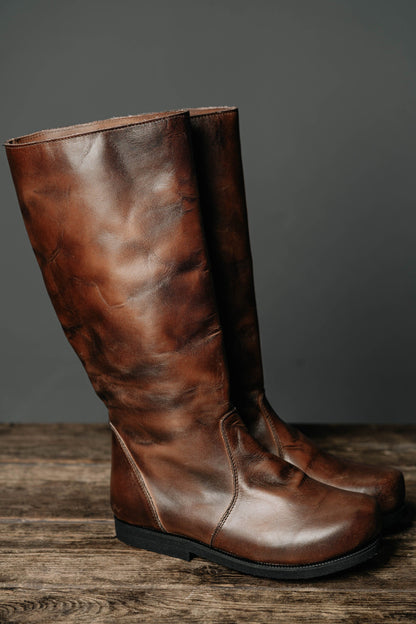Ragnar leather boots (Vikings) - SokolArmory