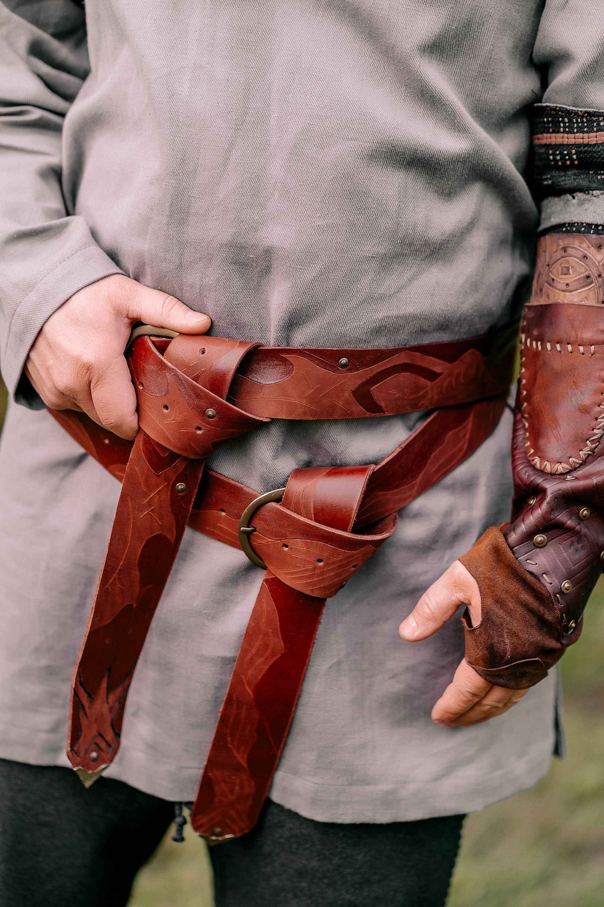 Robin Hood leather belt - SokolArmory