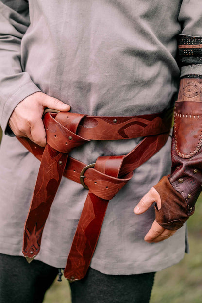 Robin Hood leather belt - SokolArmory