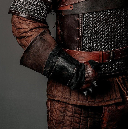 Witcher leather gloves - SokolArmory