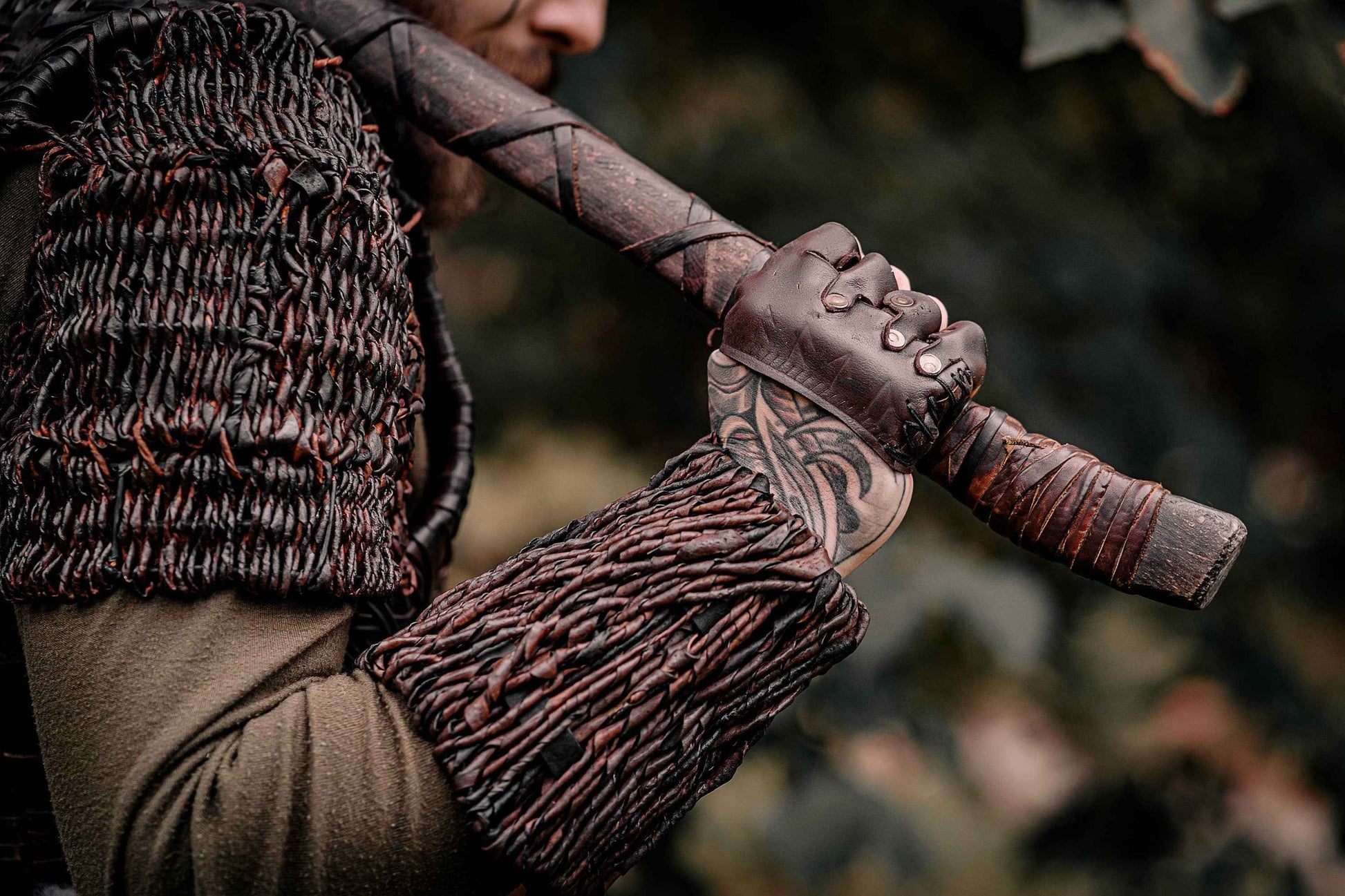 Floki leather glove (Vikings) - SokolArmory