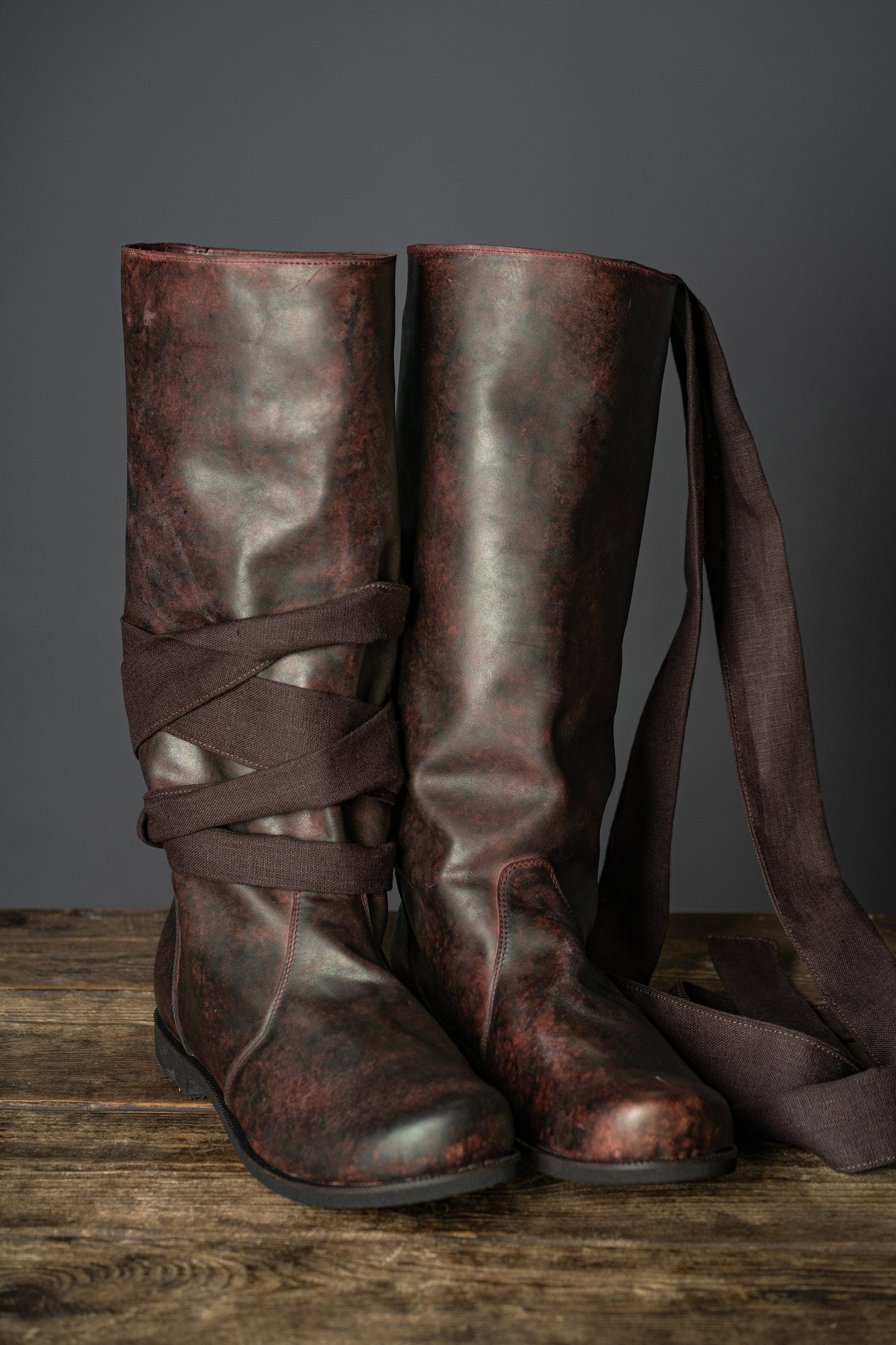 Ragnar leather boots (Vikings) - SokolArmory