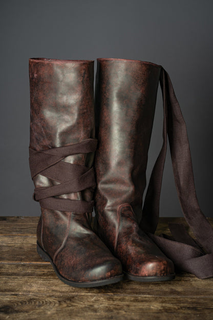 Ragnar leather boots (Vikings) - SokolArmory