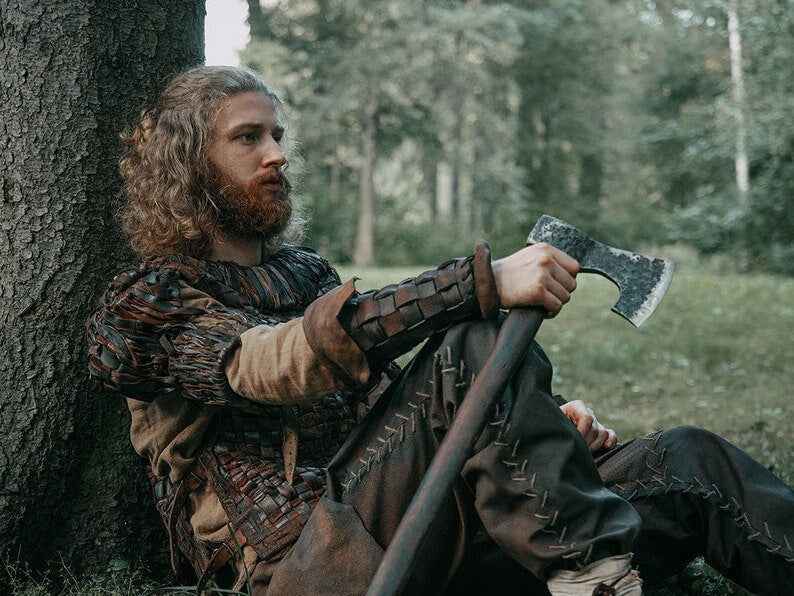 Medieval leather bracers for Larp - SokolArmory