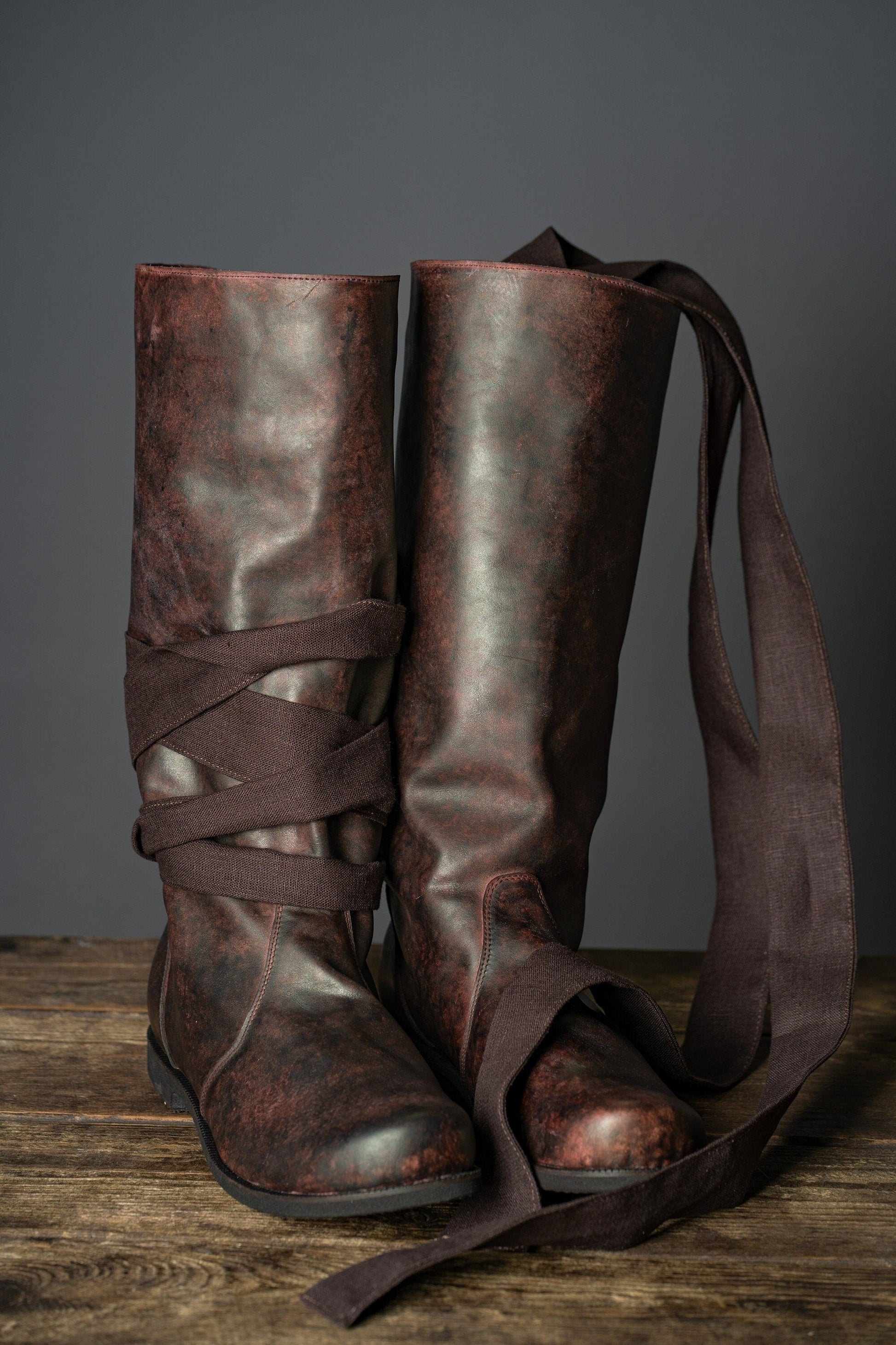Ragnar leather boots (Vikings) - SokolArmory