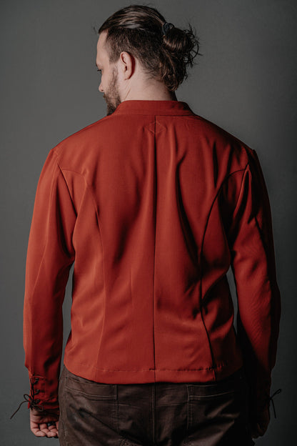 Medieval viking red jacket - SokolArmory