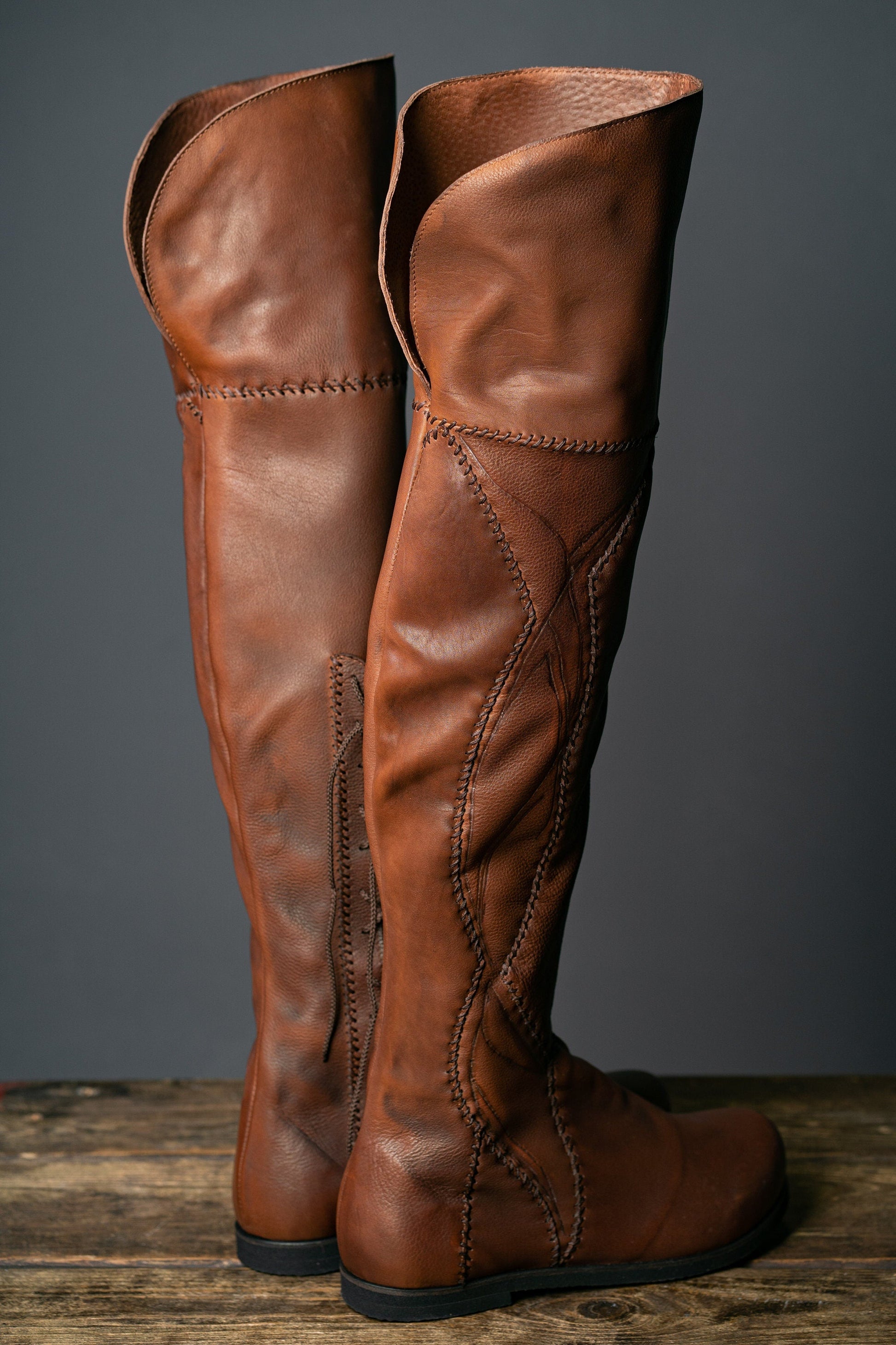Tauriel leather high boots (The Hobbit) - SokolArmory