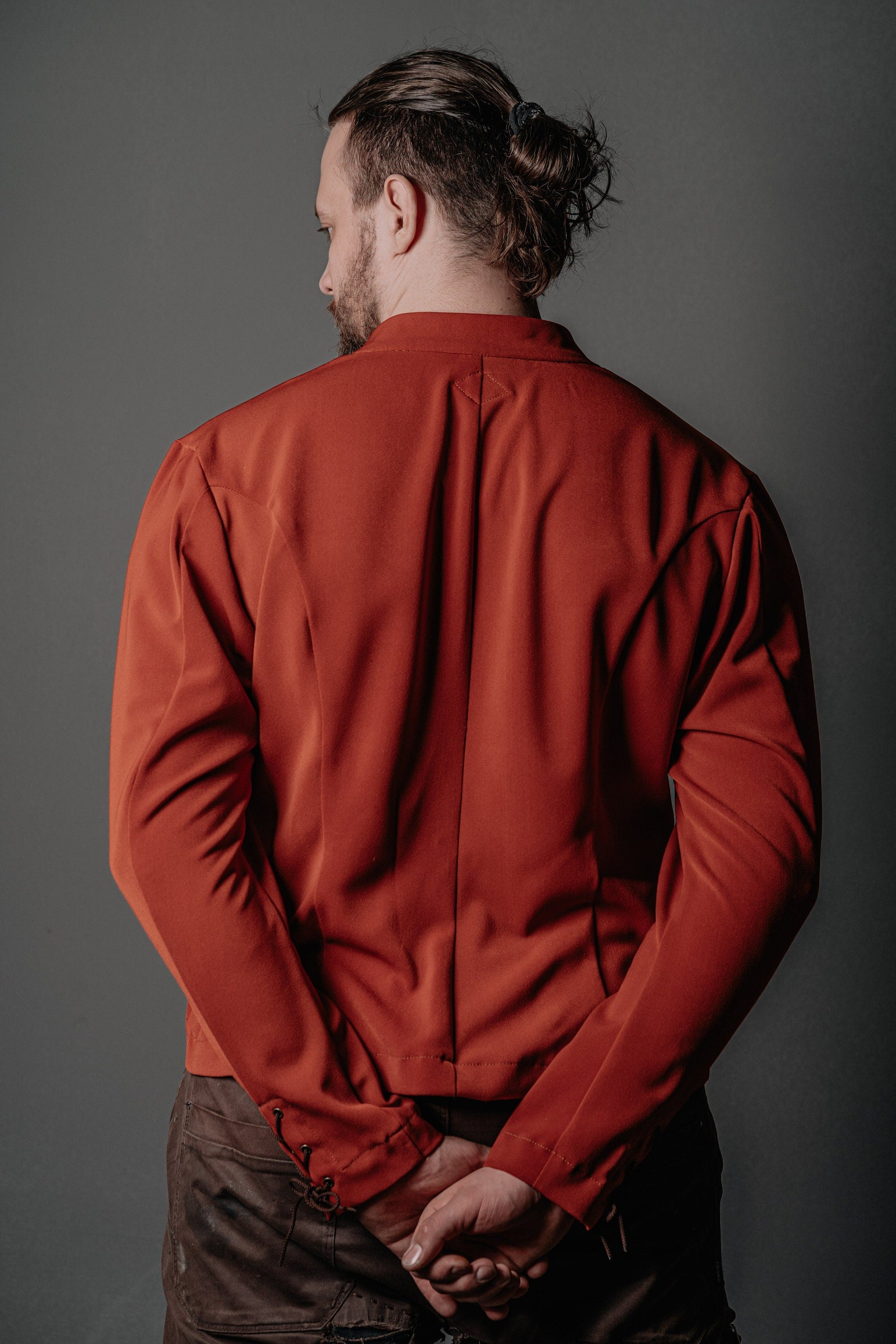 Medieval viking red jacket - SokolArmory