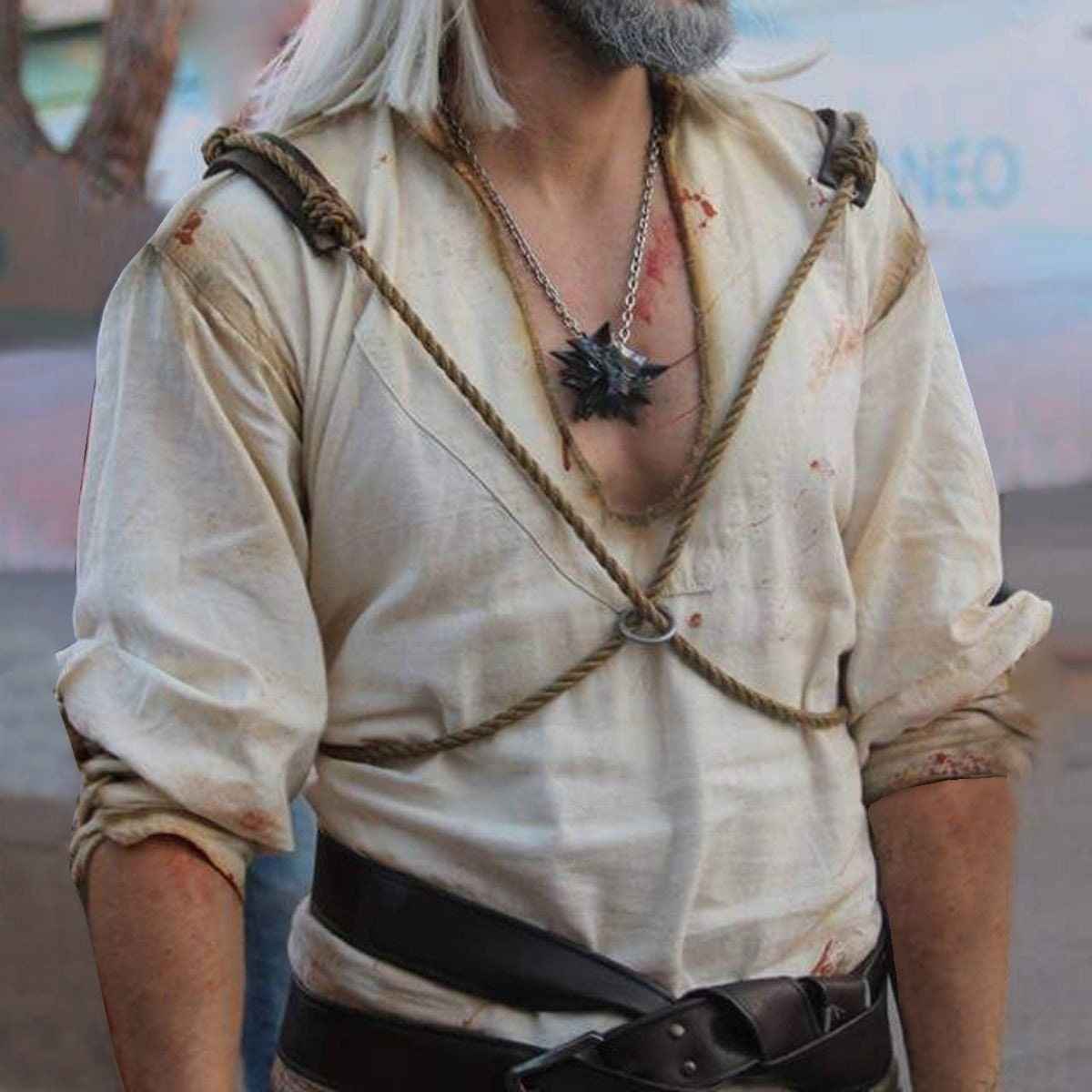 Witcher Geralt's white shirt - SokolArmory