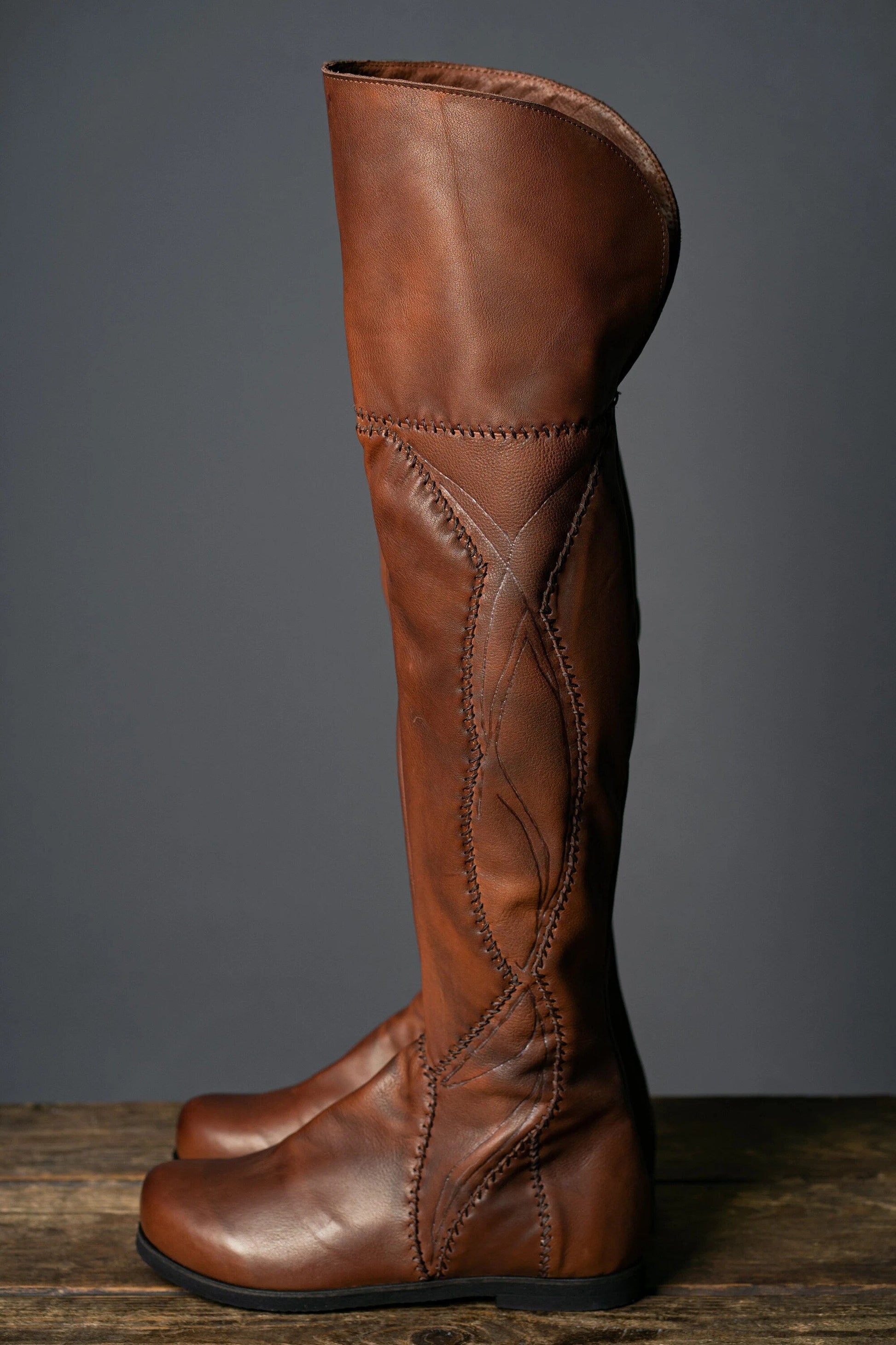 Tauriel leather high boots (The Hobbit) - SokolArmory