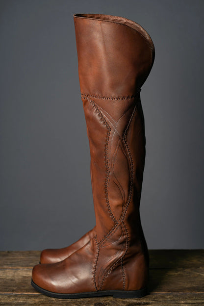 Tauriel leather high boots (The Hobbit) - SokolArmory