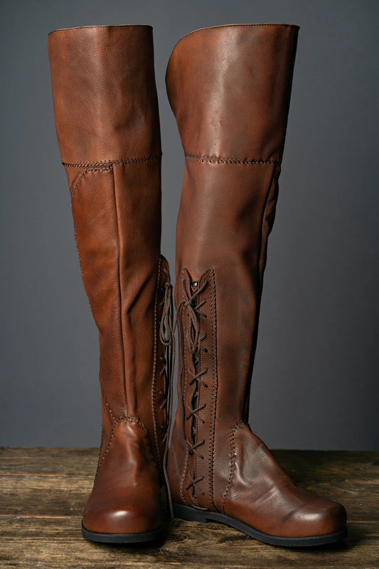 Tauriel leather high boots (The Hobbit) - SokolArmory