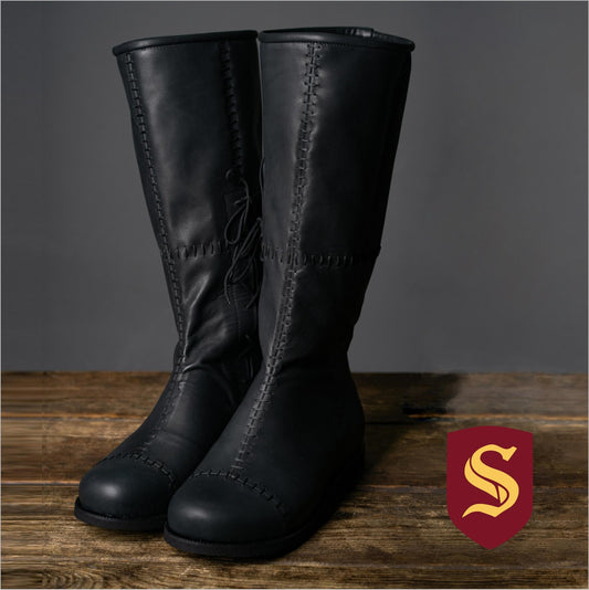 Aragorn's Black Leather Boots - SokolArmory