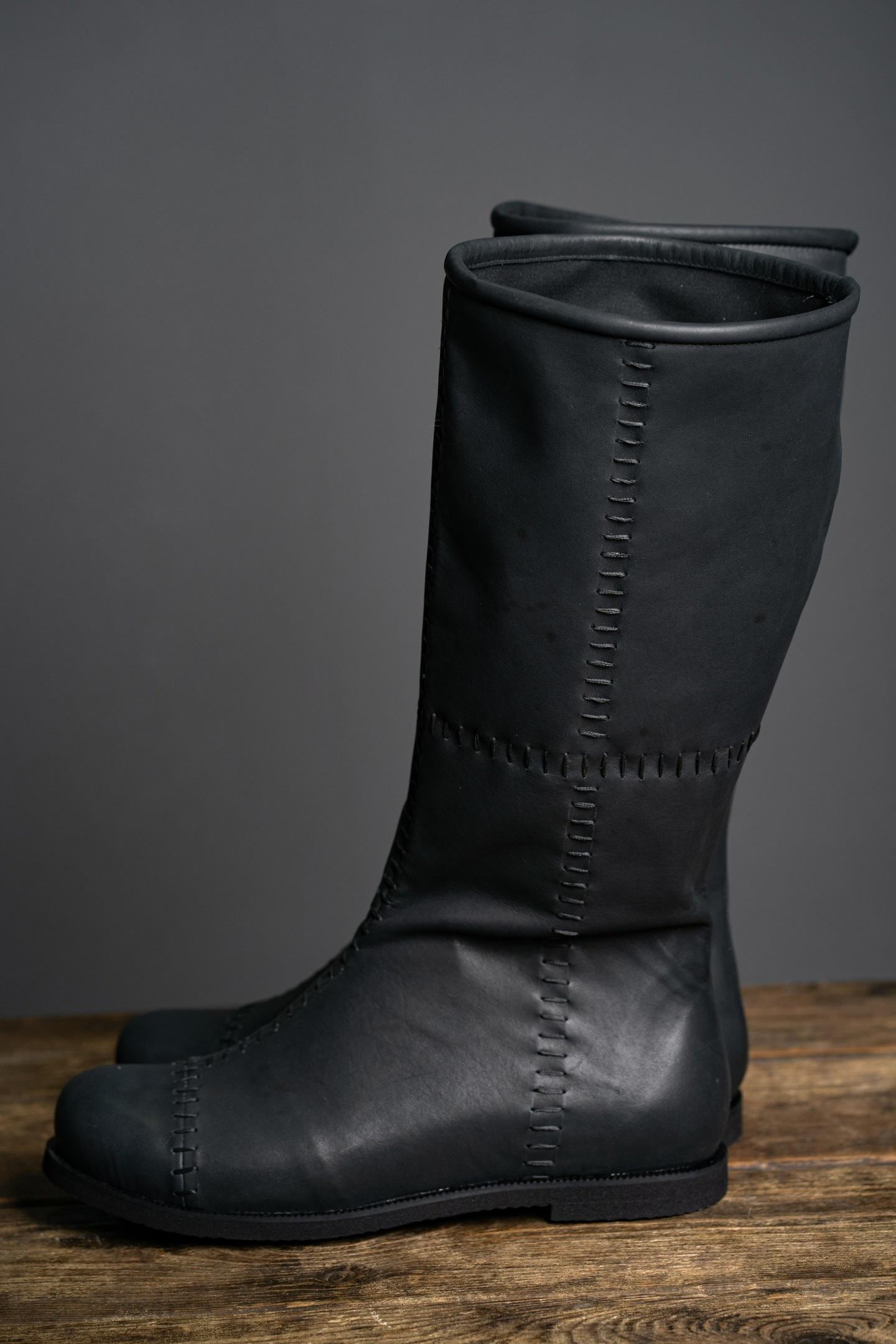 Aragorn's Black Leather Boots - SokolArmory