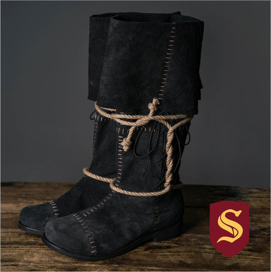 Aragorn's Black Suede Boots - SokolArmory