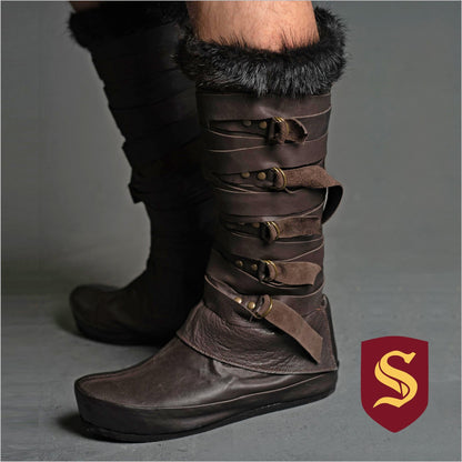 Brown Leather Boots "Assassin" - SokolArmory