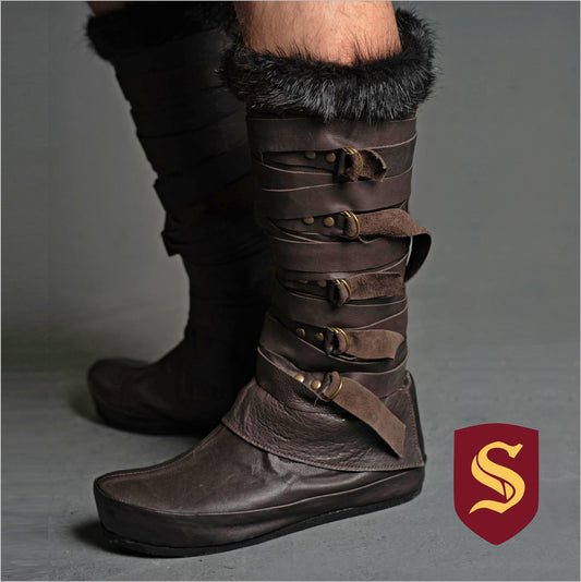 Brown Leather Boots "Assassin" - SokolArmory