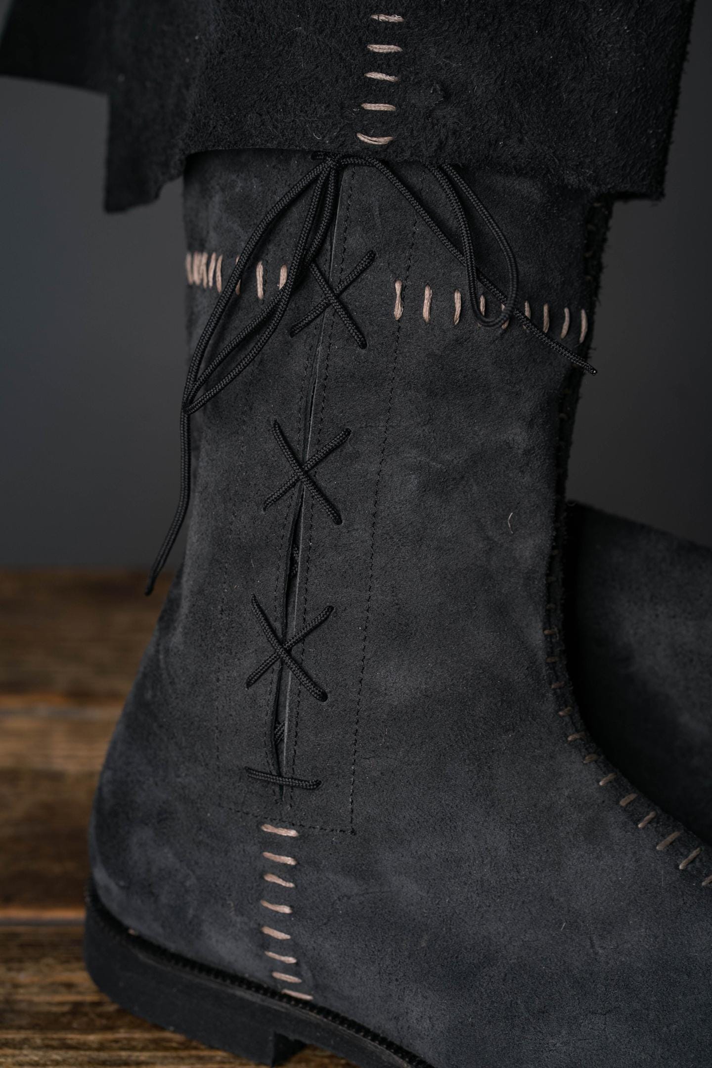 Aragorn's Black Suede Boots - SokolArmory