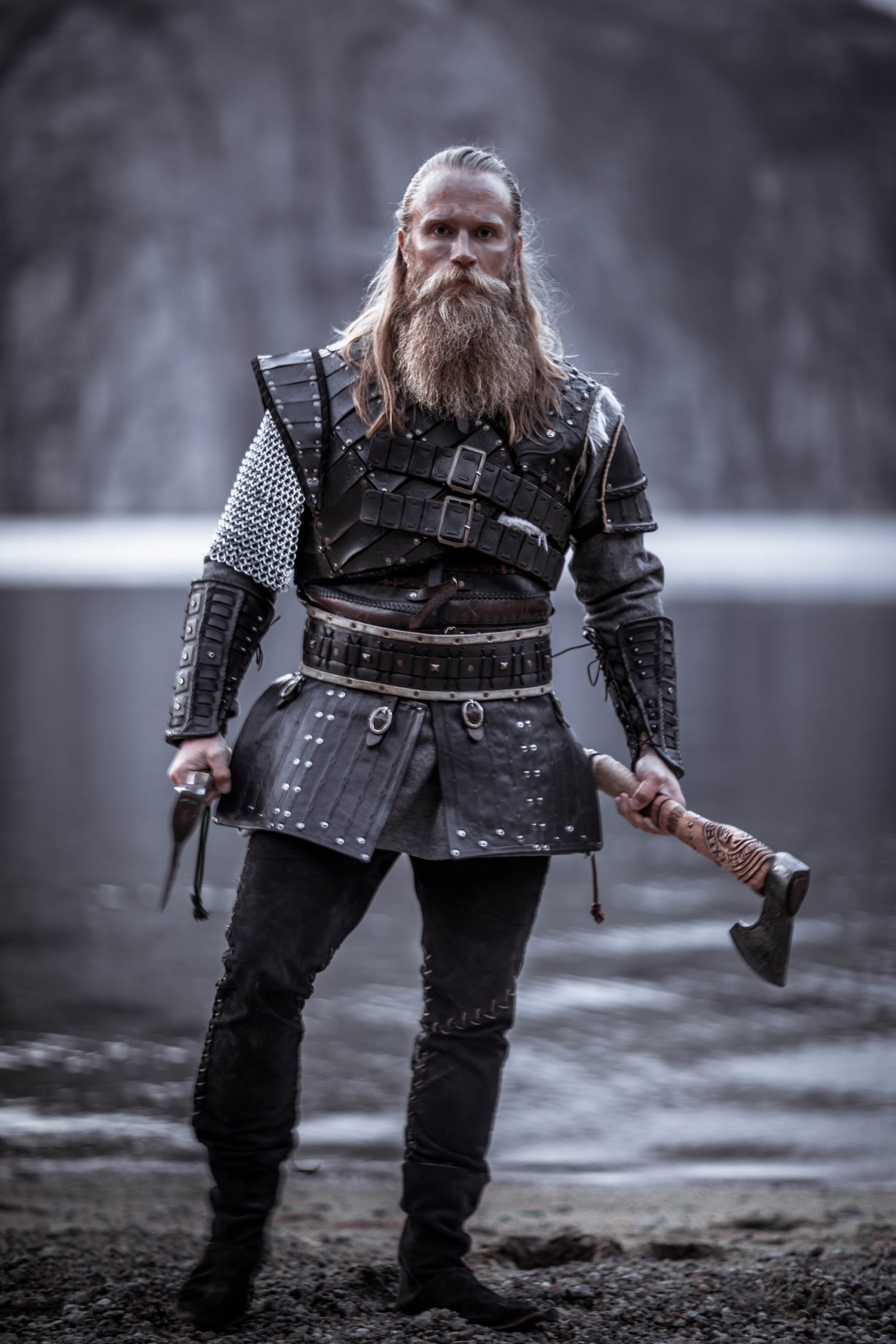 The Costumes of 'The Vikings'  Viking costume, Leather armor