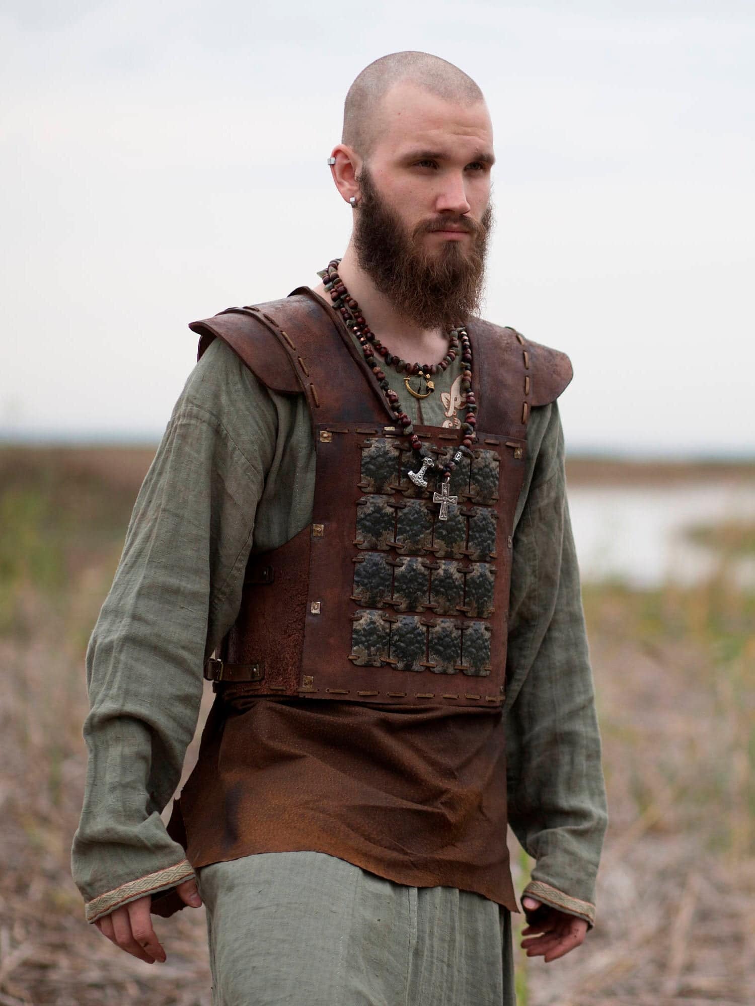 Viking armor with brass accents – SokolWorkshop