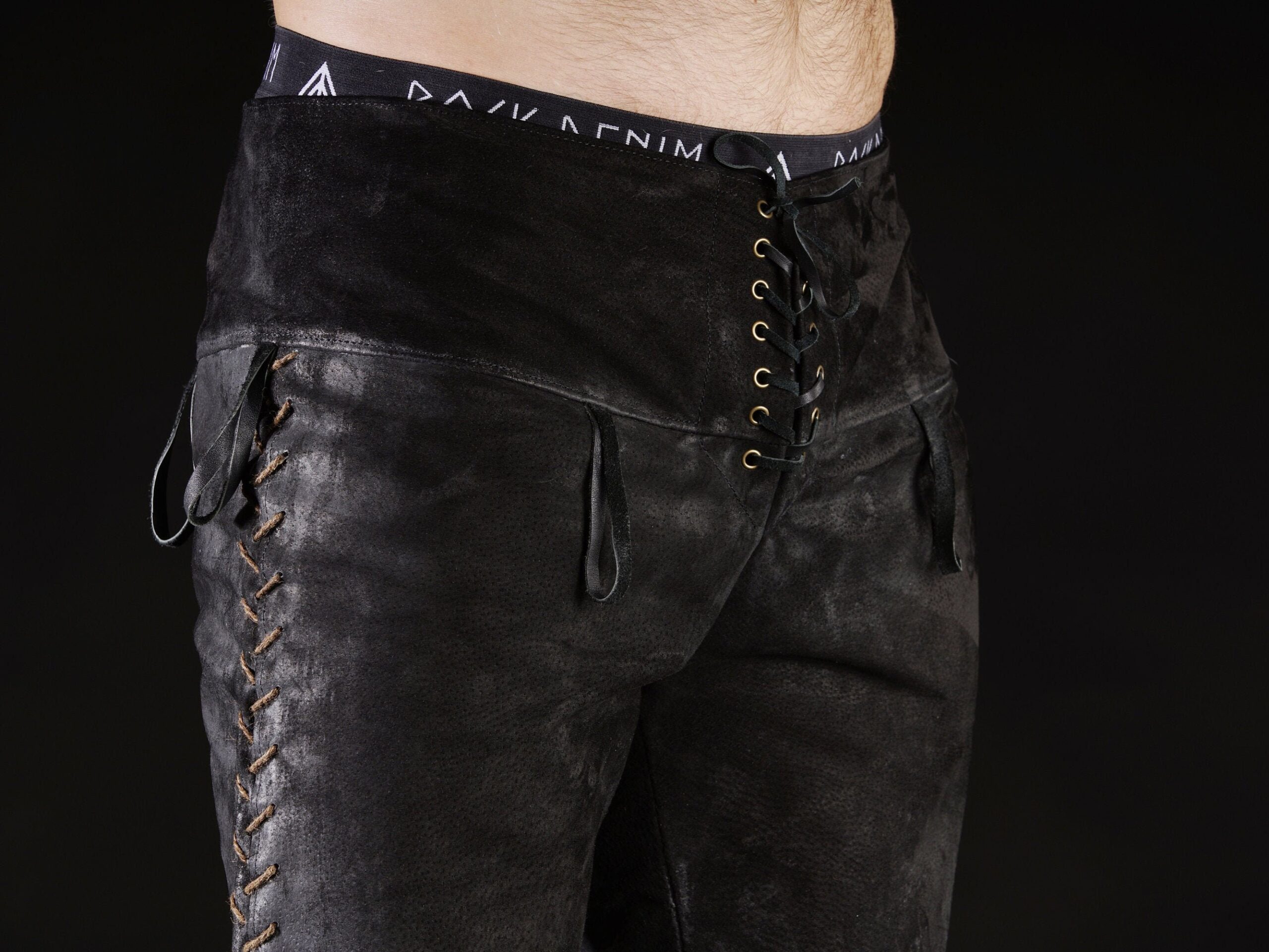 Black leather pants men – SokolWorkshop